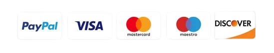 Säkra betalningar Visa Mastercard PayPal Apple Pay Crypto